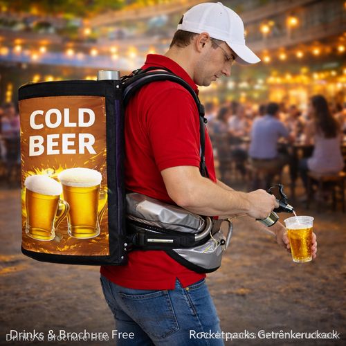 Schneller Bierausschank in Konzerthallen mit dem flexiblen Rückensystem.