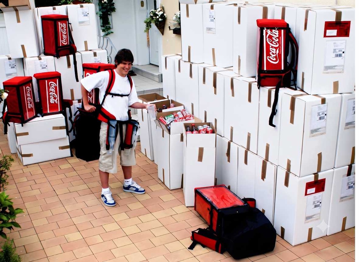 Promotion Getränkerucksäcke für große Sampling Aktionen mit mehreren mobilen Werbeträgern