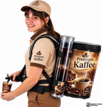 Promotion Getränkerucksack für Kaffee Sampling und mobile Kundenansprache