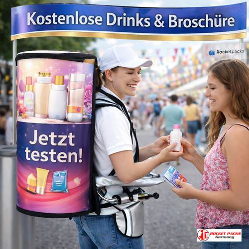 Shopper Aktivierung durch Person to Person Marketing. Starten Sie Ihre Sampling-Kampagne mit Rocketpacks für echte Geschmackserlebnisse.